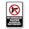 Signmission Safety Sign, 12 in Height, Aluminum, Security - No Conceale A-1218 Security  - No Conceale - alternate 1
